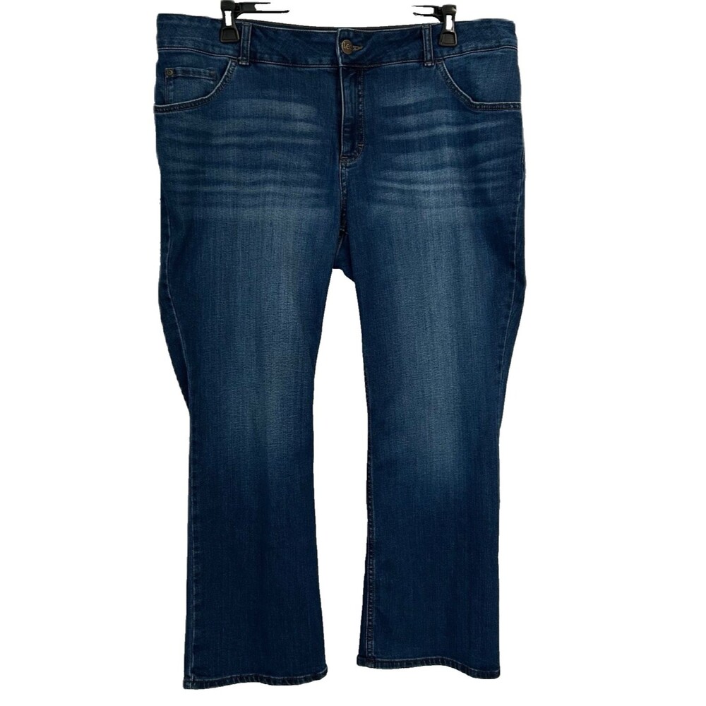 Lee Jeans Women 20Petite Blue Plus 5 Pocket Stretch Western Classic Casual Comfy